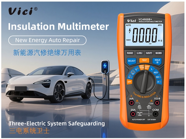 How to Double the Efficiency of Detecting the Three-Electric Systems of New Energy Vehicles Using an Insulation Multimeter?