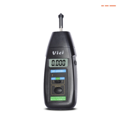 DT-2235B+ Contact RPM and Surface Speed Testing Tachometer, Automatically memory Max/Min/Last value, Automatically store data.
