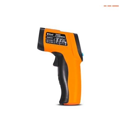 TM380 Max 380℃ Infrared Thermometer,  Adjustable 0.1 to 1.0 Emissivity, Threshold setting, Sound alarm function, Max/Min/Average/Difference.