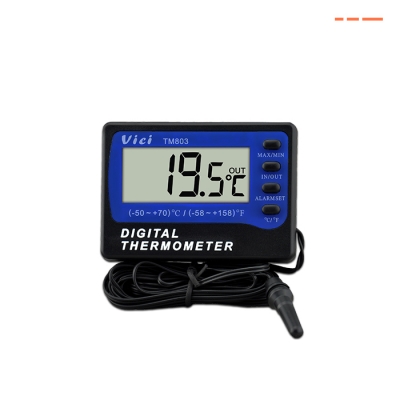 TM803 Fridge Digital Thermometer, High/Low temperature alarm, ℃/℉，Adsorption magnet.