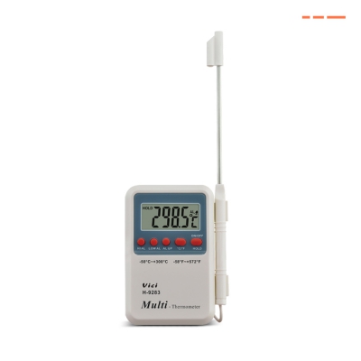H-9283 检测食品内部温度，宽量程，℃和℉显示，最大值、最小值，数据保持。