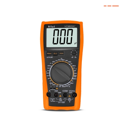 VC9805A+ 电容最大2000uF，电感，频率，温度测量，防高压打火设计。